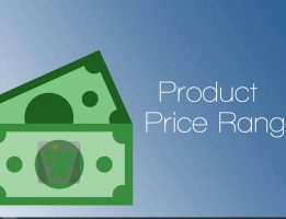 محدوده قیمت دسته بندی محصولات ووکامرس